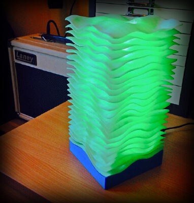 Wave Lamp Base and LED Holder | 3d print model