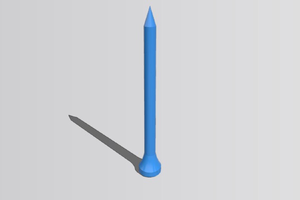 4" golf tee | 3d print model