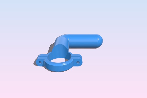 Customizable extension of the handlebar on the bicycle | 3d print model