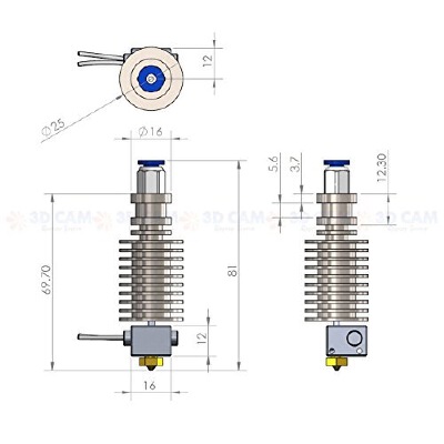 FLSUN Cube X carriage restyling for dual extrusion extruder | 3d print model
