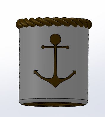 Anchor Koozie | 3d print model