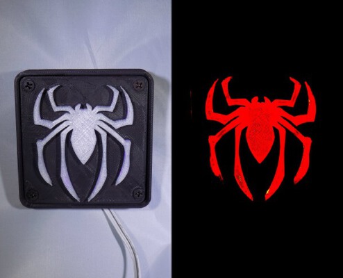 SPIDERMAN LED Light_Nightlight | 3d print model