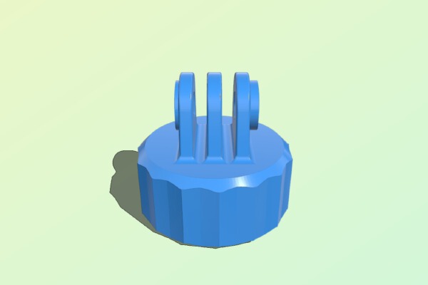 GoPro Plastic Bottle Cap Mount | 3d print model