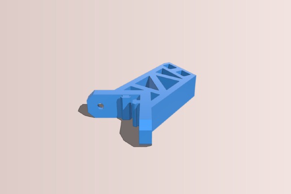 Ender 3 Extended side mount with v track | 3d print model