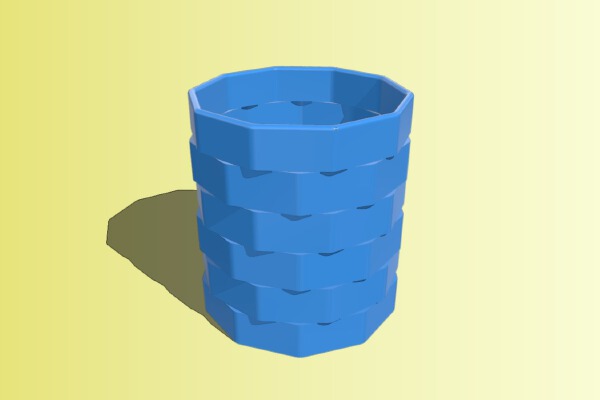 Einfacher Stiftehalter | 3d print model