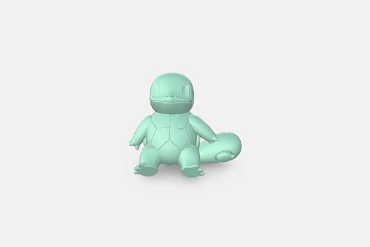 Pokemon figures of sitting squirtle