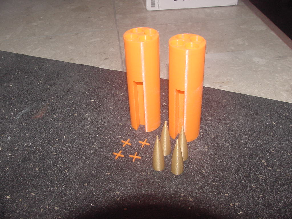 1_9 scale LAU-10 Rocket Launcher for Freewing A4 Skyhawk
