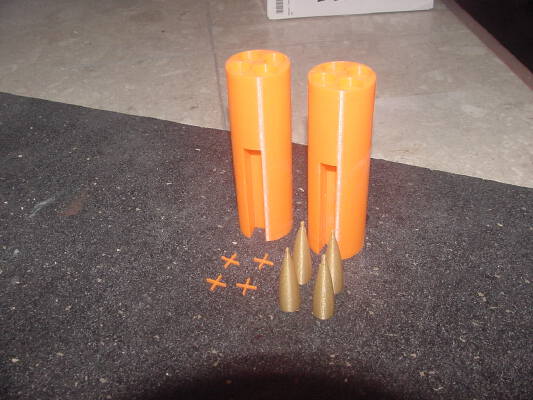 1_9 scale LAU-10 Rocket Launcher for Freewing A4 Skyhawk | 3d print model