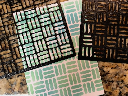 Stencil - Basketweave! | 3d print model