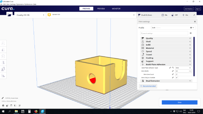 Simple hamster house | 3d print model