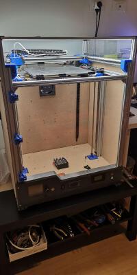 BLV X Z 10x10 cable chain , front plexiglas door 5mm FabioMod | 3d print model
