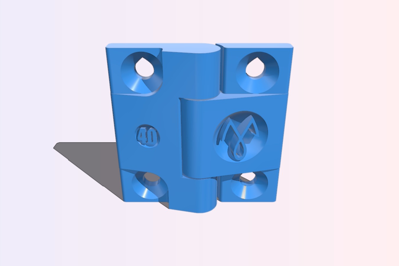 Perfect Hinge (fully printed, no hardware) 40mm