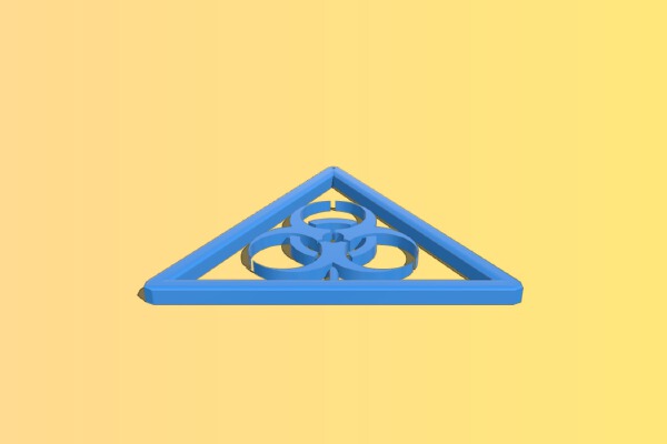 biohazard earing | 3d print model