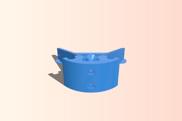 Mini Kossel doubled frame top vertex - for 1515 extrusion | 3d print model