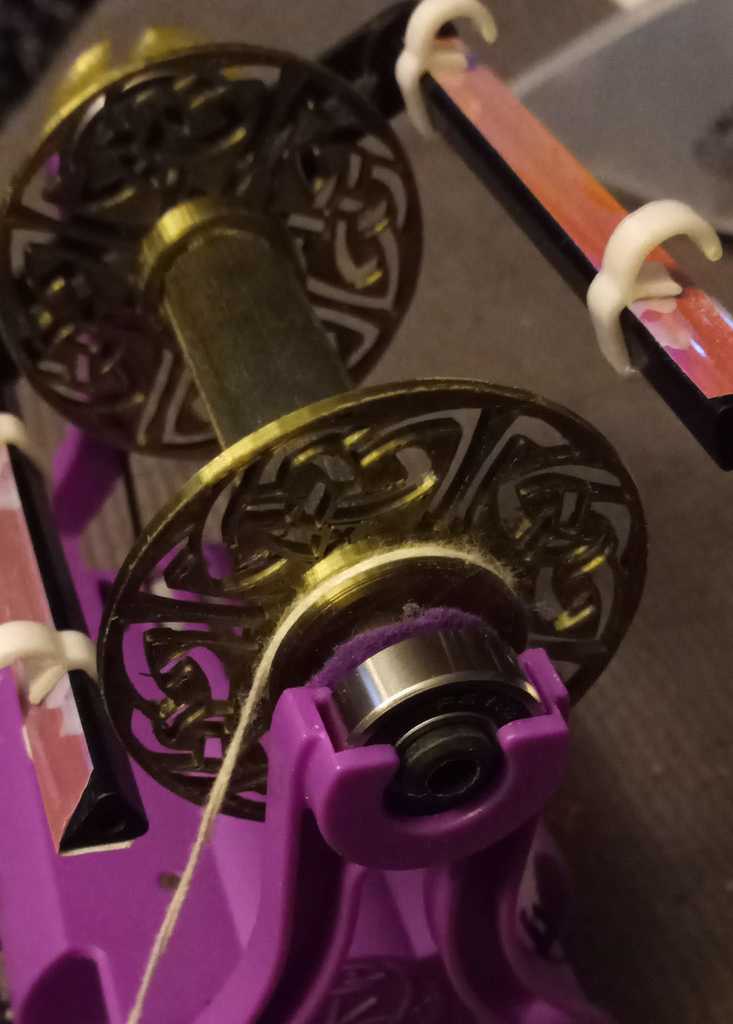 Celtic interlace bobbin ends for the EEW Nano