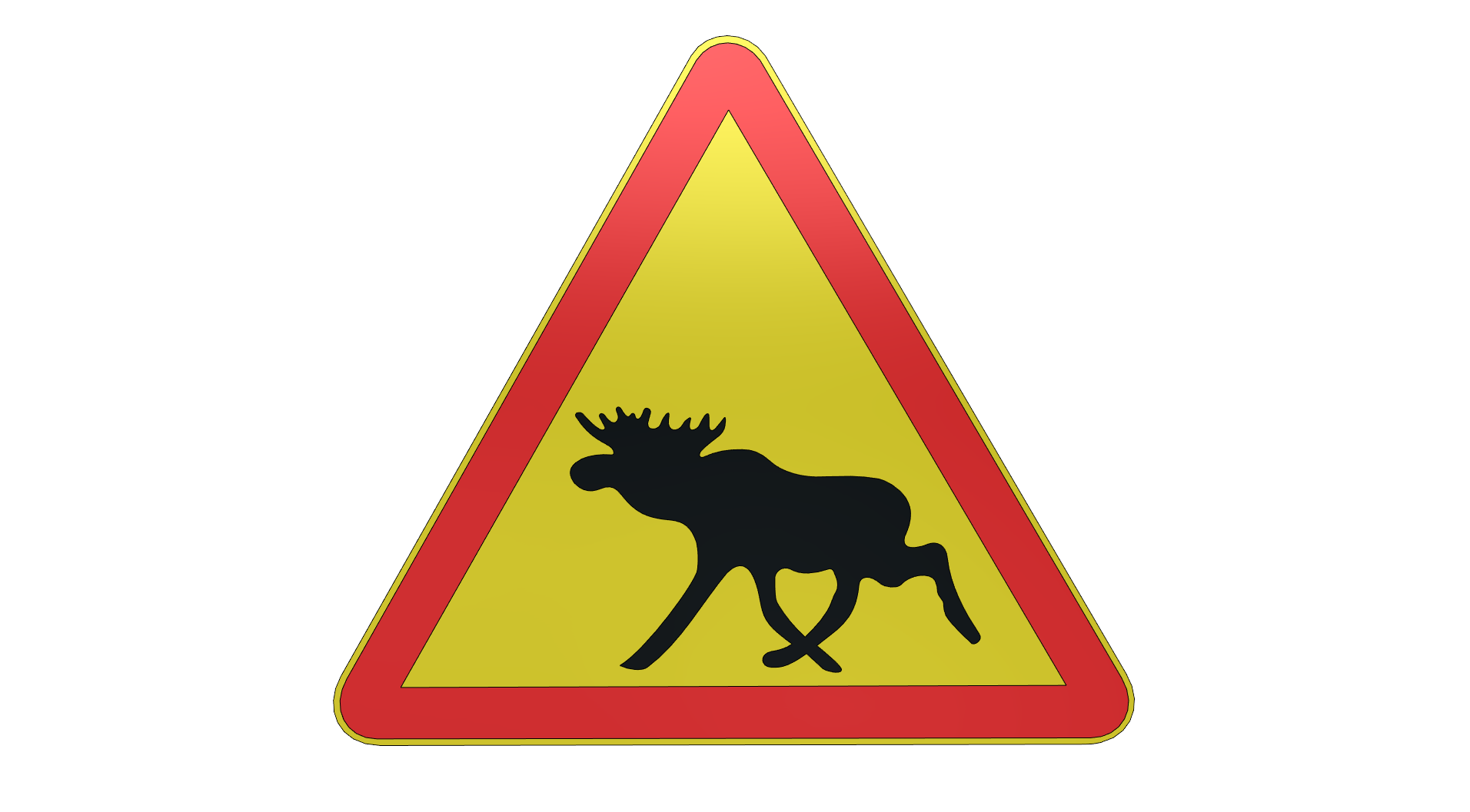 swedish elk_moose warning sign