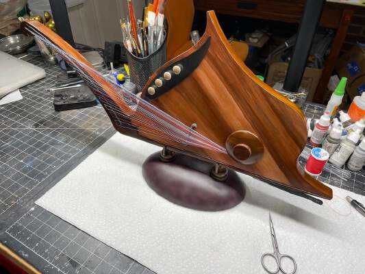 Vulcan Harp (Lute, Lyre or Lyrette) - Full Scale and 1_4 Scale | 3d print model