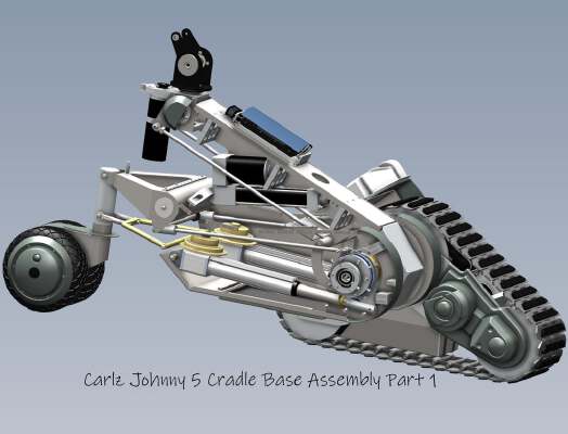 Carlz Johnny 5 Cradle Base Assembly Part 1 | 3d print model