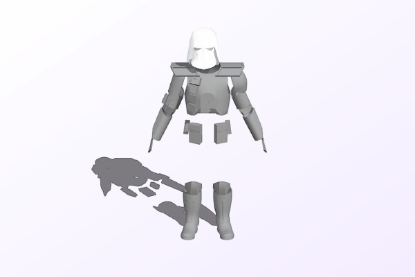 Galactic Marine full body Armour (Original design byTBone9600) | 3d print model