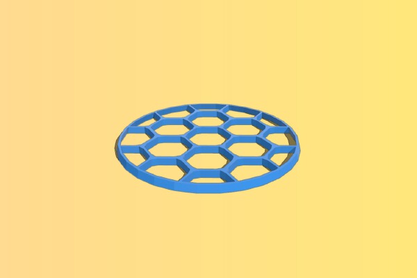 Honeycomb lense for Steampunk Goggles | 3d print model