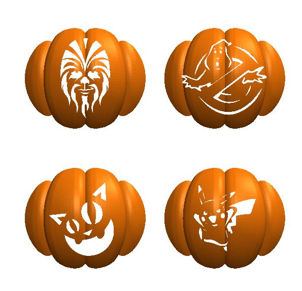 Jack O'Lantern Snap On Faces (REMIX)