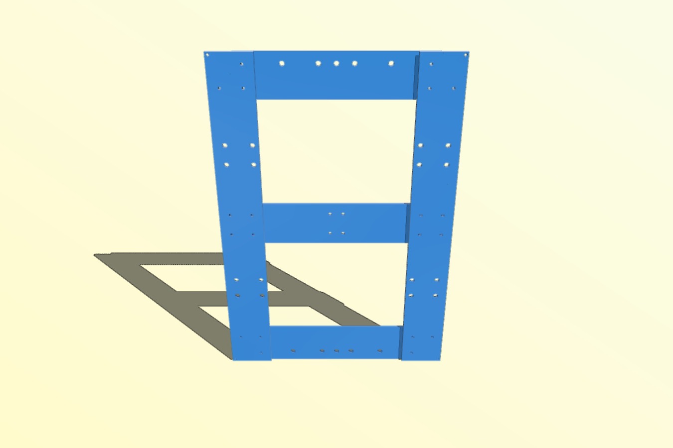 Soporte aluminio cama caliente MK3  300x200