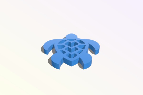 Sea Turtle Design 2 | 3d print model
