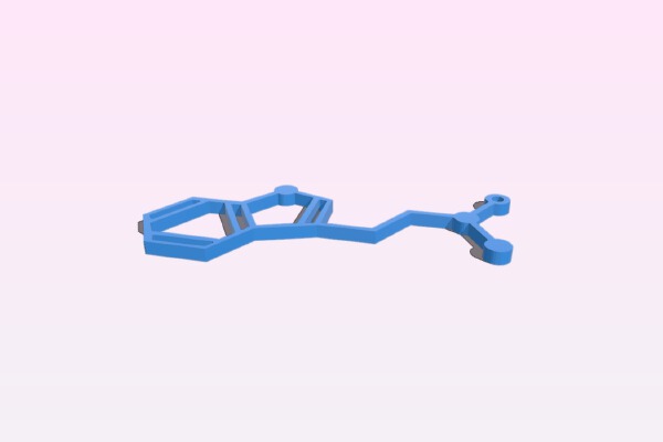 DMT Molecule Earings_Neclace | 3d print model