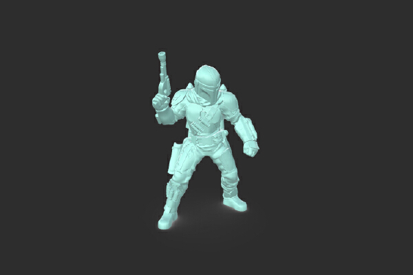  Mandalorian with upgraded Beskar armor | 3d print model