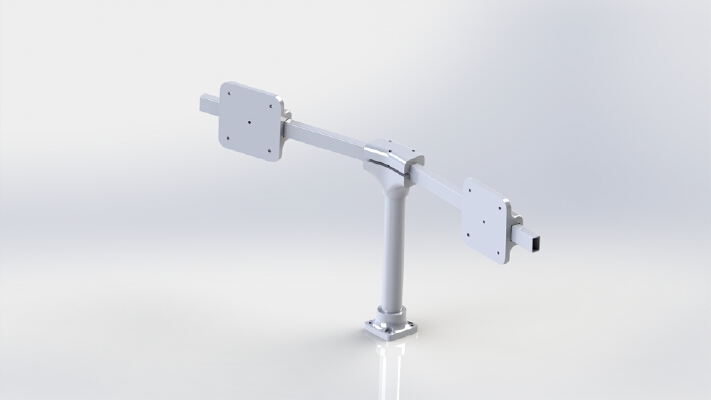 Soporte para dos monitores 24 pulgadas (Soporte VESA 75) | 3d print model