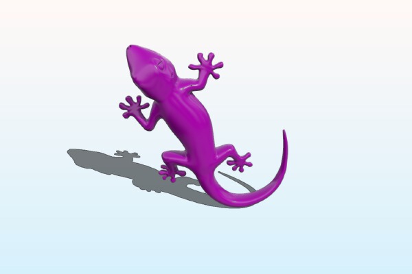 Gecko figurine | 3d print model