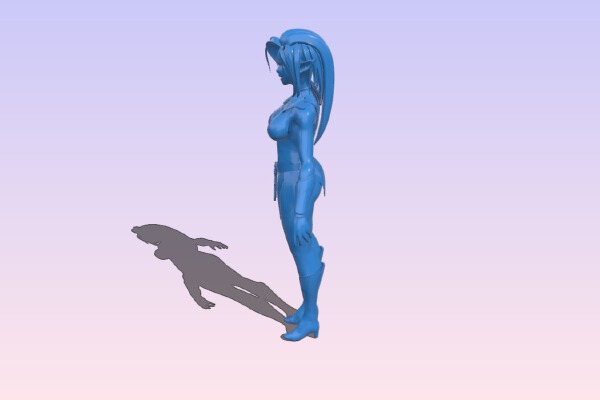 Female elf | 3d print model