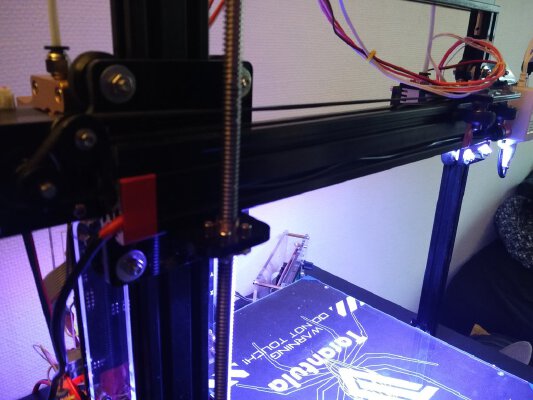 Tevo Tarantula LED strip holder | 3d print model