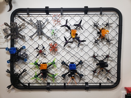 Chain Link Gate Mount (for drone storage) | 3d print model