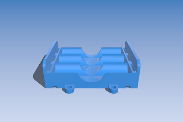 Customizable Parametric Battery Holder (AAA, AA, C, D) | 3d print model