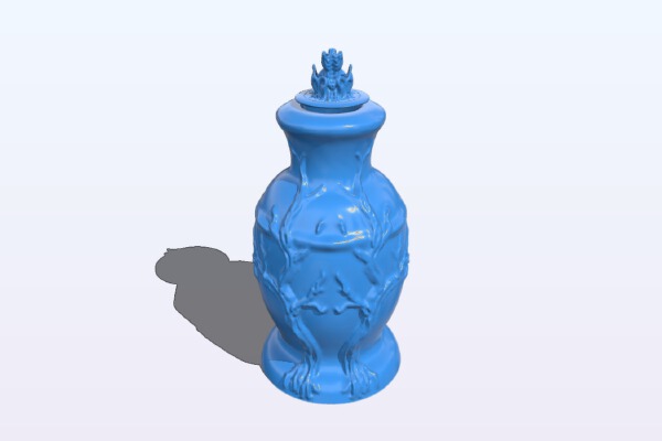 Vase with lid tree design | 3d print model