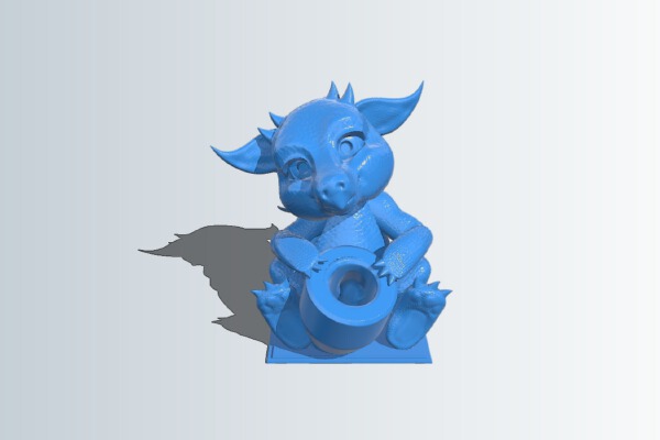 Baby dragon pen pot | 3d print model