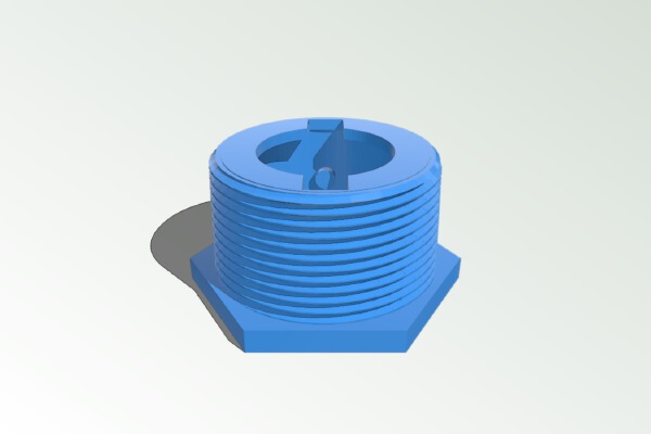 Polaris _ Zodiac 6-500-00 Universal Wall Fitting UWF | 3d print model