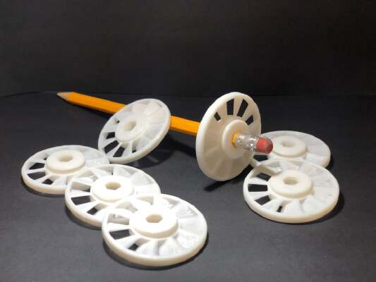 Pencil Top Pinwheel | 3d print model