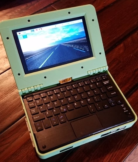 Raspberry Pi 7 inch Laptop