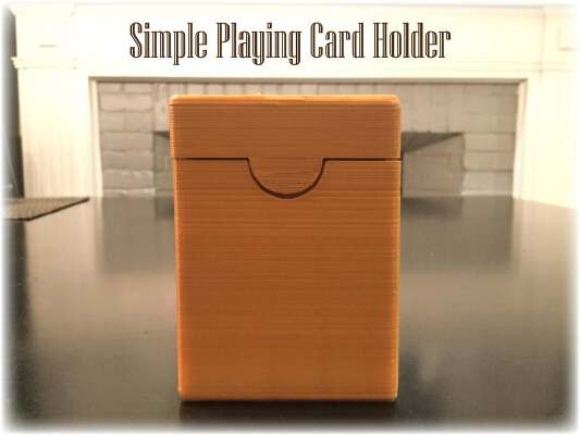 Simple Playing Card Holder | 3d print model