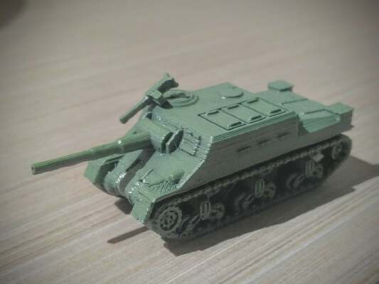 M7 Assault Gun (fictional) easy print | 3d print model