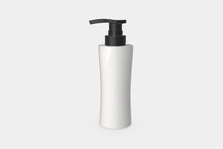 White Shampoo Bottle Mockup