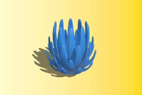 Blossoming lampshade. | 3d print model