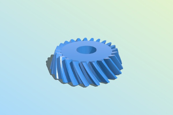 Spiral Bevel Gear | 3d print model