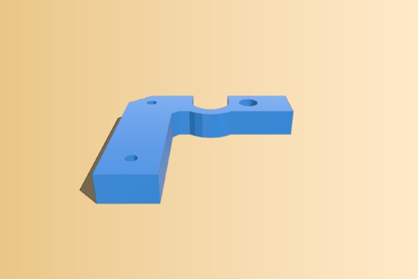 Mendel Mini extruder mount for the Kossel Mini | 3d print model