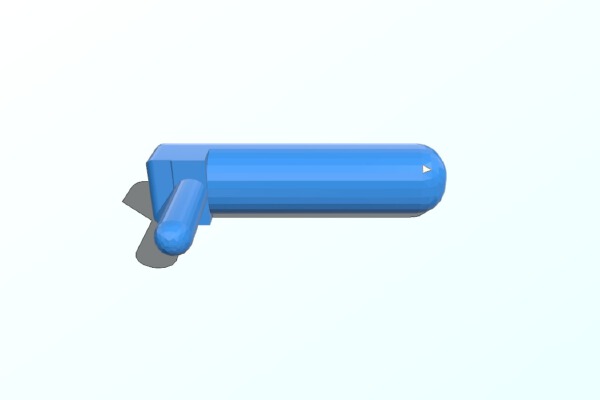 Lego Rocket Launcher with Rocket | 3d print model