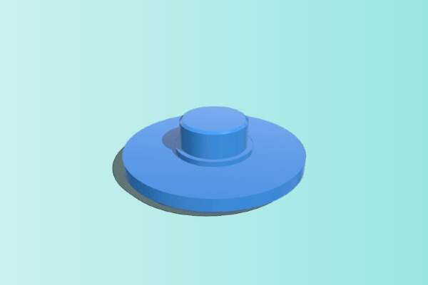 Fidget Spinner Thumbpad Pin | 3d print model