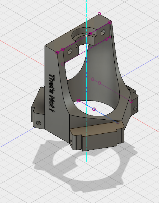 101hero hot end holder e3d v6