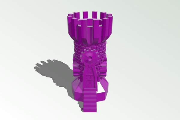 cool Rook Chesspiece | 3d print model